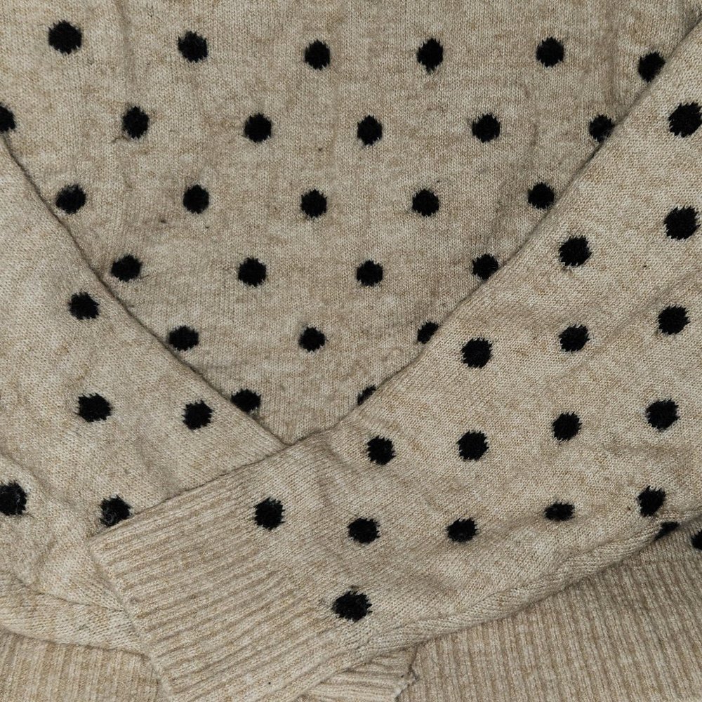 H&M Black Poka Dot Sweater Size L